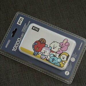 MINISO Line Friends BT21 10000mAh Ultra-thin Power Bank NWT